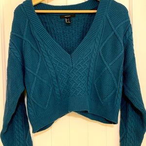 Forever 21 cropped sweater. Washed not worn. Smoke free home. Size small